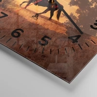 Clock face with numbers