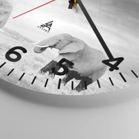 Clock face with numbers