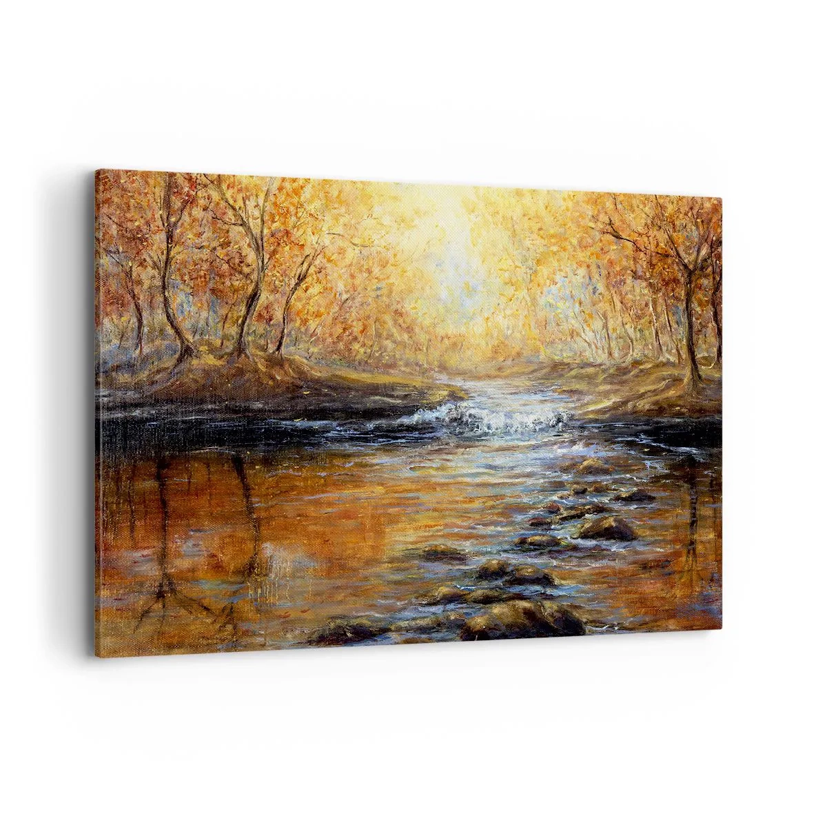 Canvas picture - Golden Brook - 120x80 cm