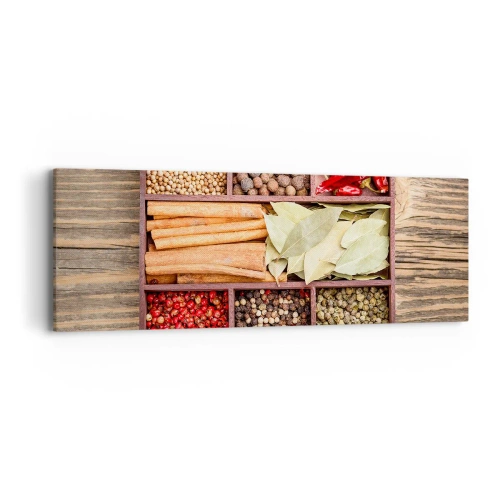 Canvas picture - Order of Shapes, Bunch of Aromas - 90x30 cm