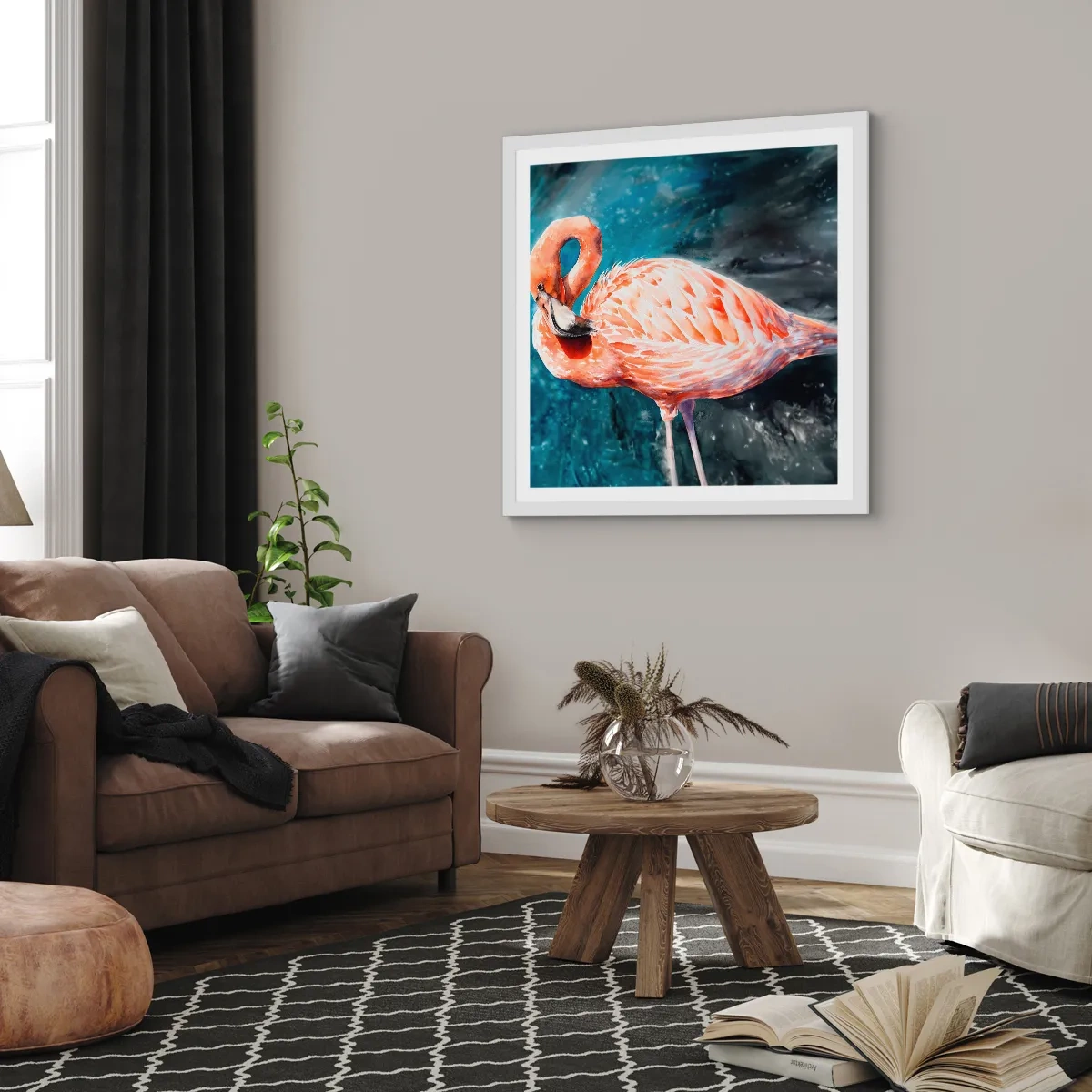 Poster in white frmae - Decorative by Nature - 60x60 cm