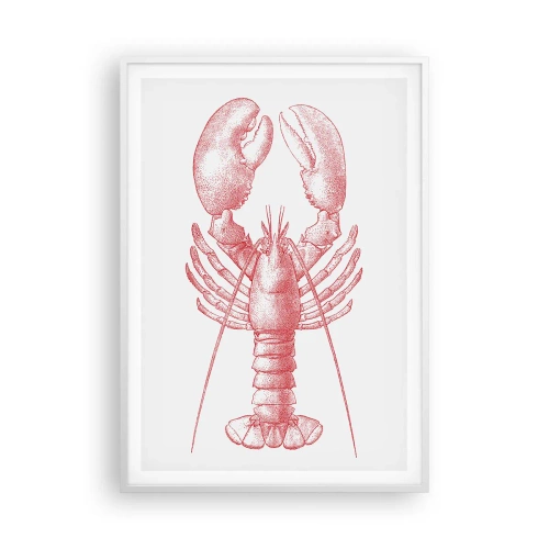 Poster in white frmae - Lobster Worthy of a Lobster - 70x100 cm