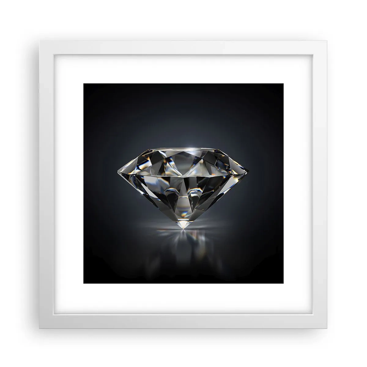 Poster in white frmae - Girls' Best Friend - 30x30 cm