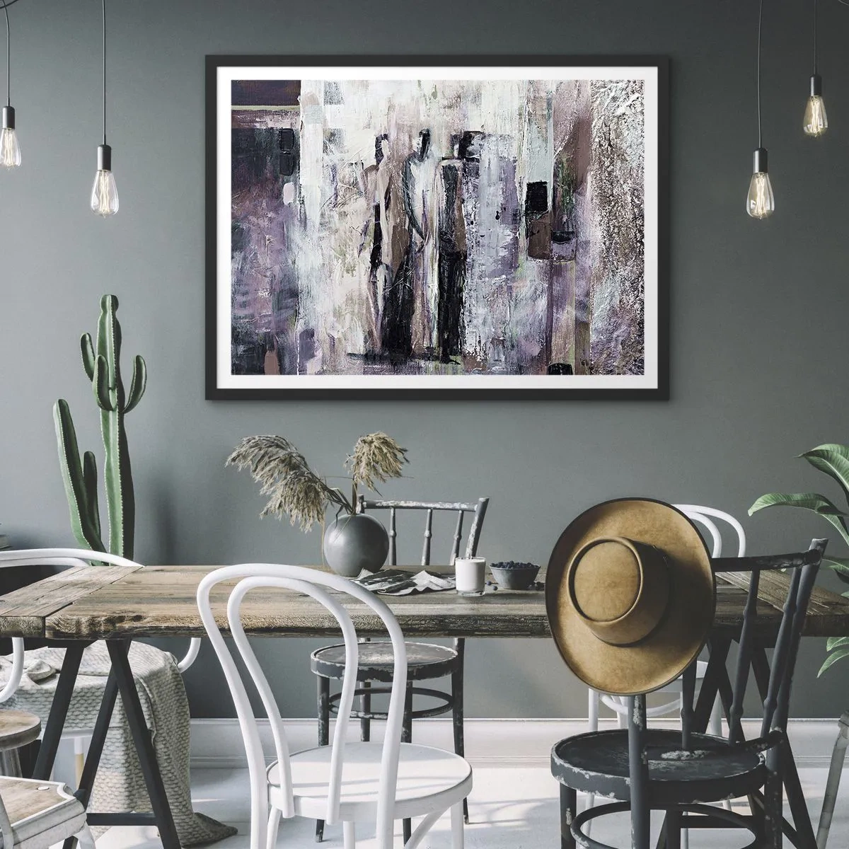 Poster in black frame - Mysterious Trio - 70x50 cm