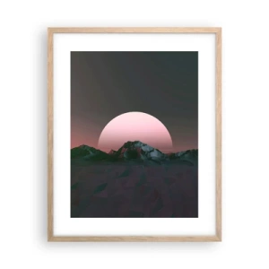 Poster in light oak frame - In a Neighbouring Galaxy - 40x50 cm