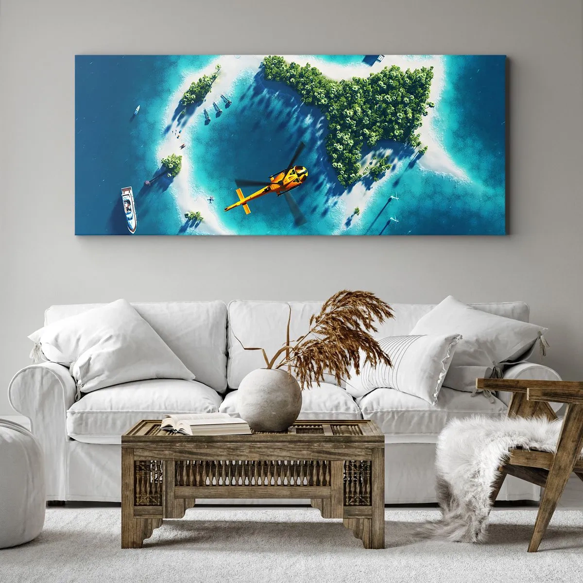 Canvas picture - Get Yourself an Island - 120x50 cm