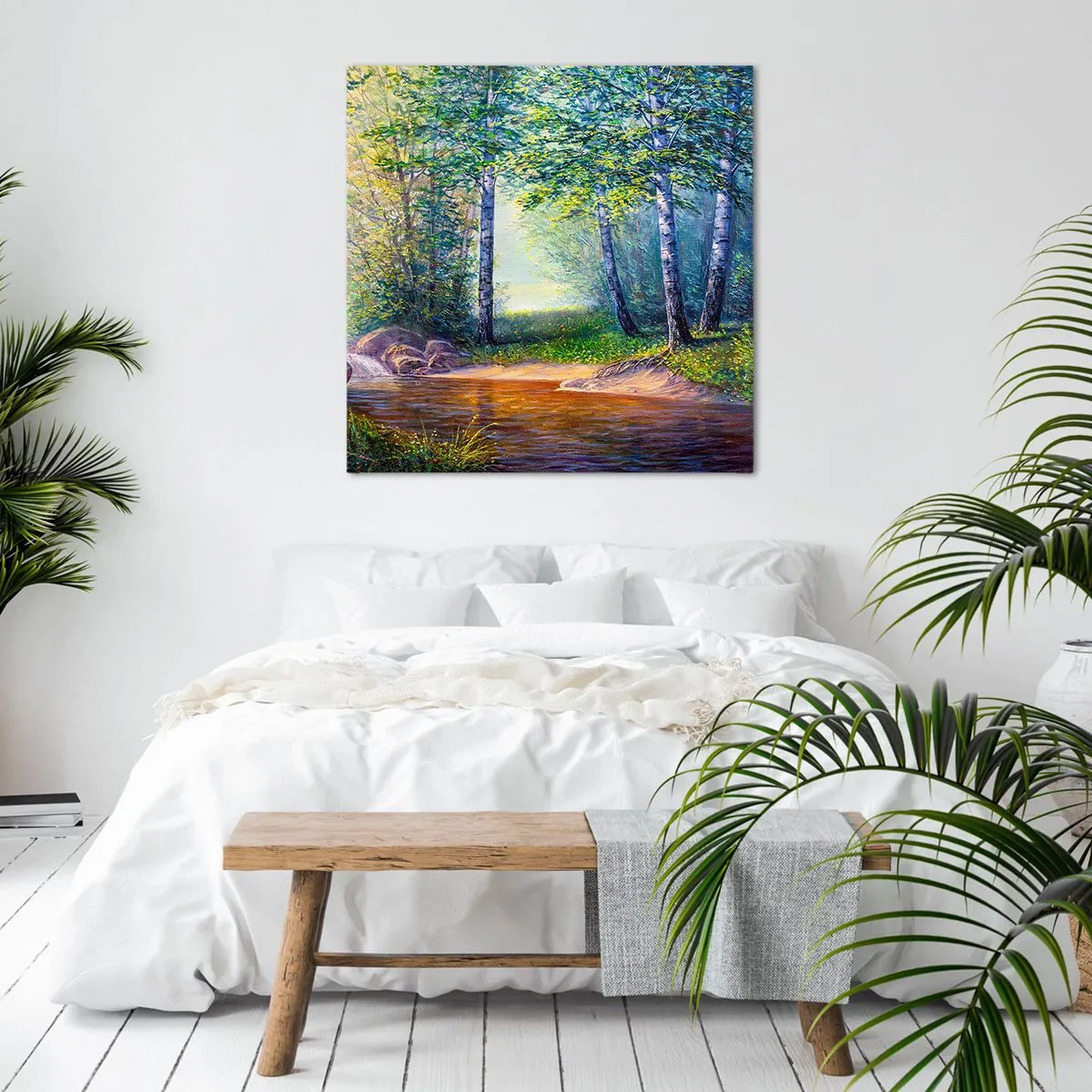 Canvas picture - Idyllic Scenery - 30x30 cm