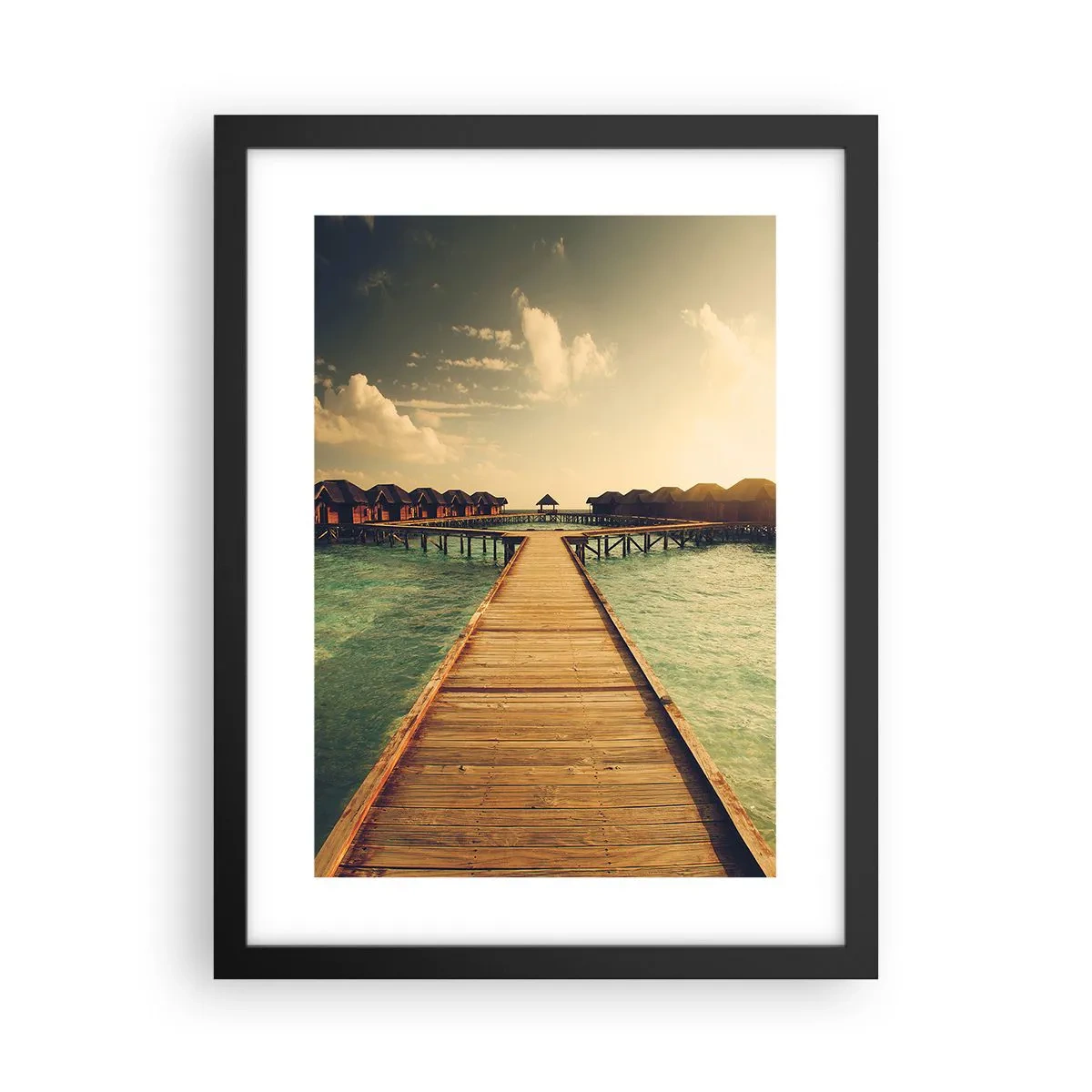 Poster in black frame - Warm Welcome - 30x40 cm