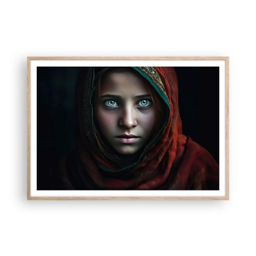 Poster in light oak frame - Eastern Princess - 100x70 cm