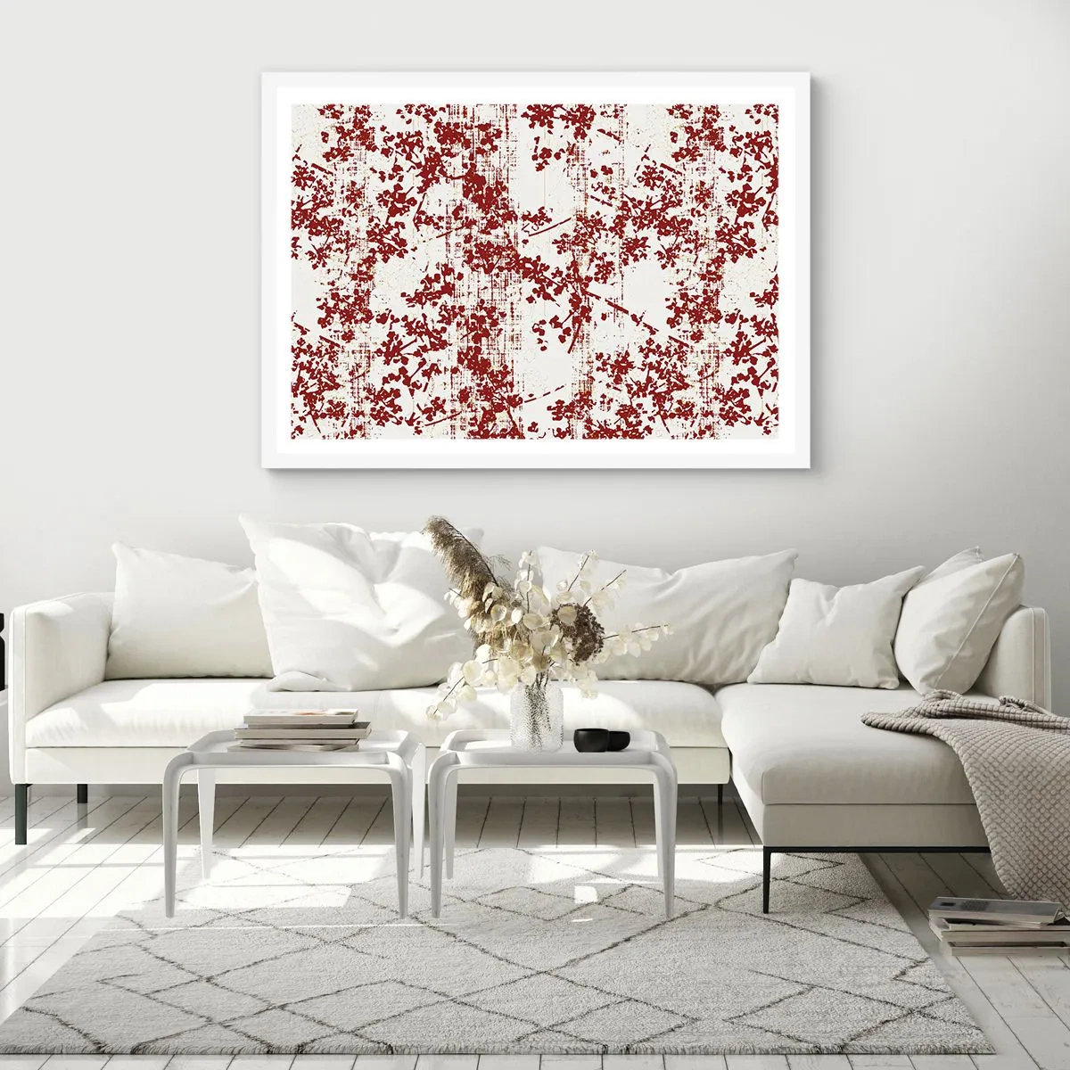 Poster in white frmae - Like Old-fashioned Percale - 70x50 cm