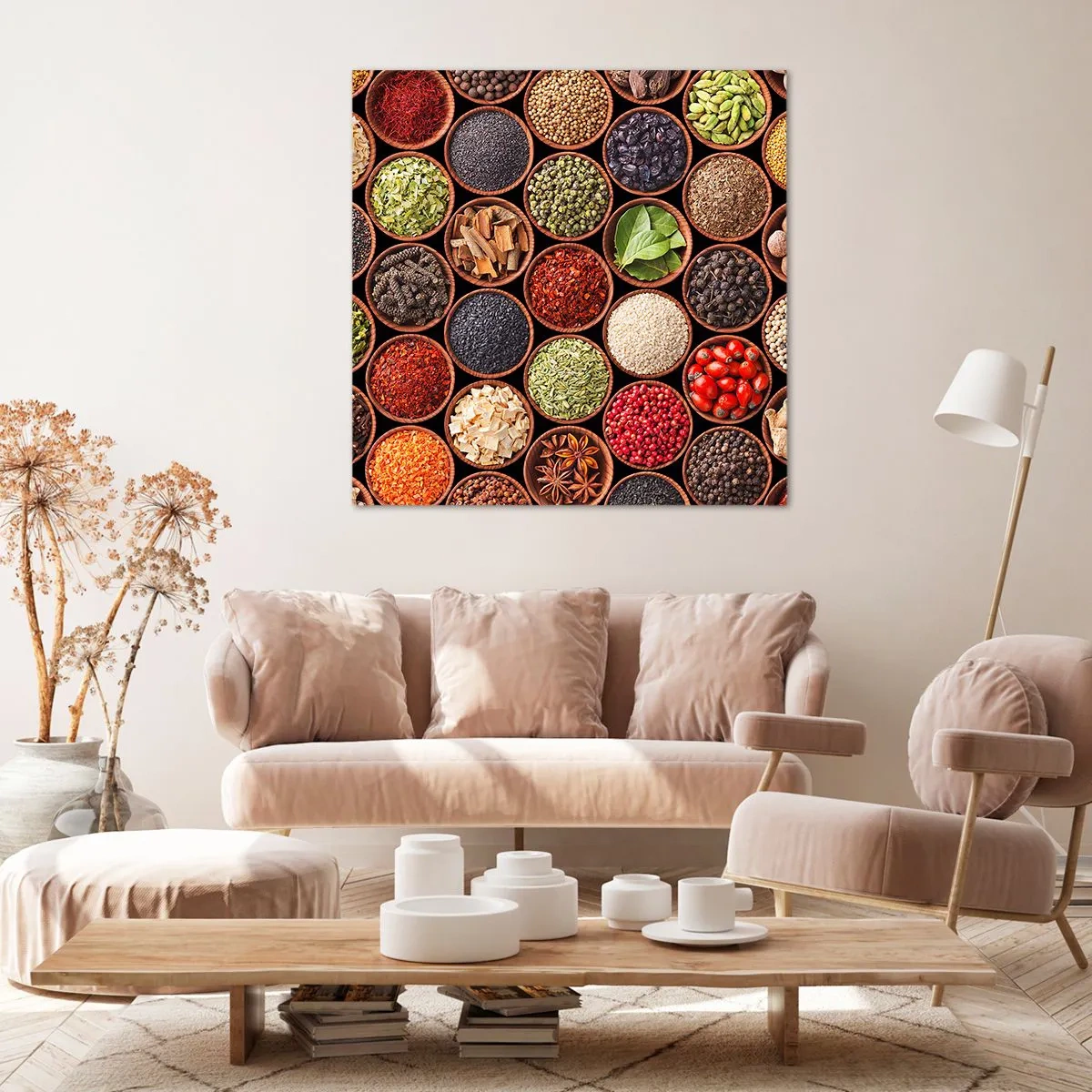 Canvas picture - All Flavours of the World - 70x70 cm