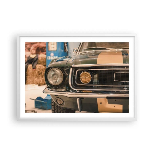 Poster in white frmae - Encounter with the Legend - 70x50 cm