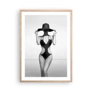 Poster in light oak frame - My Name Is: Elegance - 50x70 cm