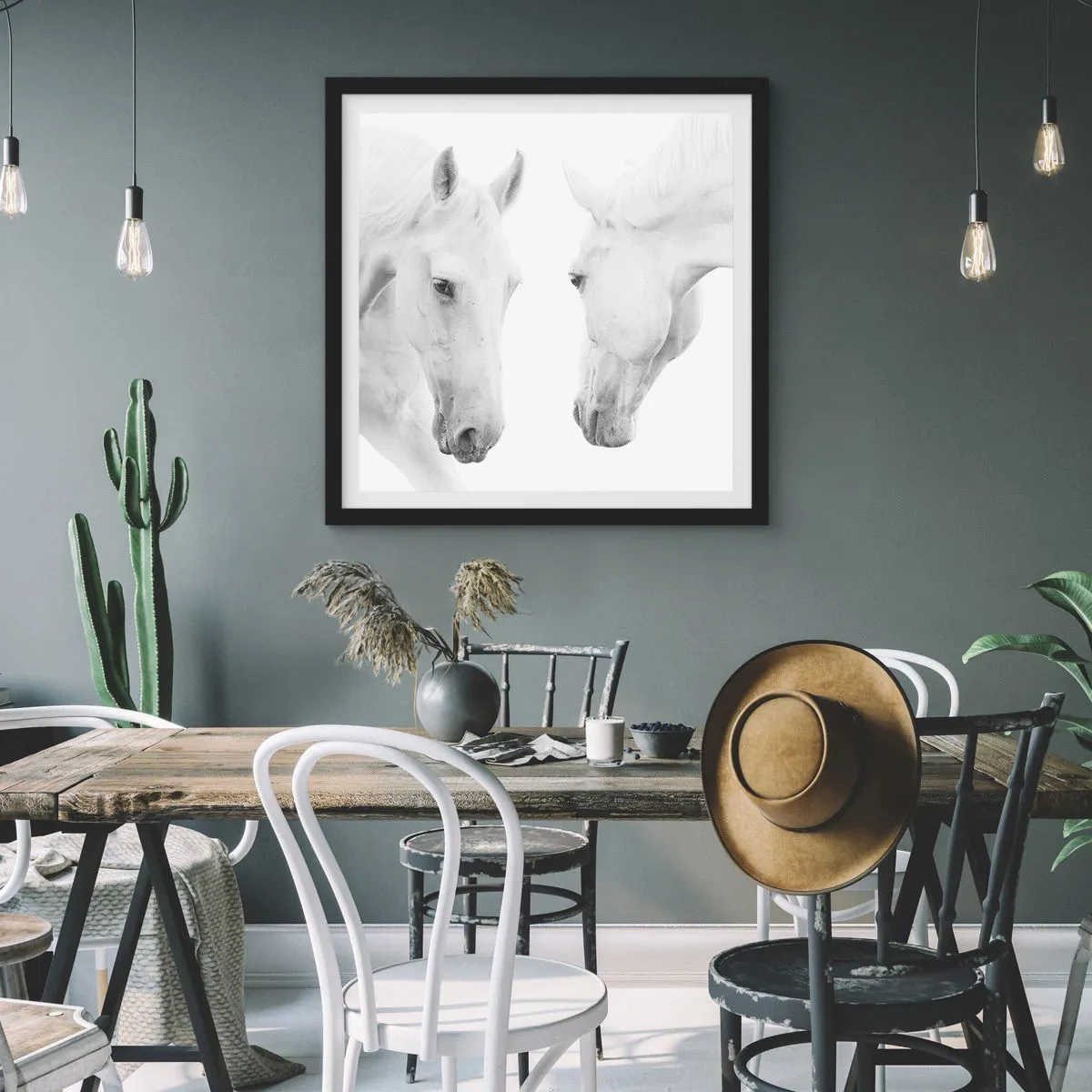 Poster in black frame - Is this friendship…? - 30x30 cm