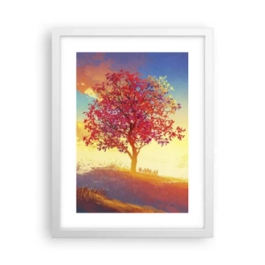 Poster in white frmae - Pilgrim at Its Goal - 30x40 cm