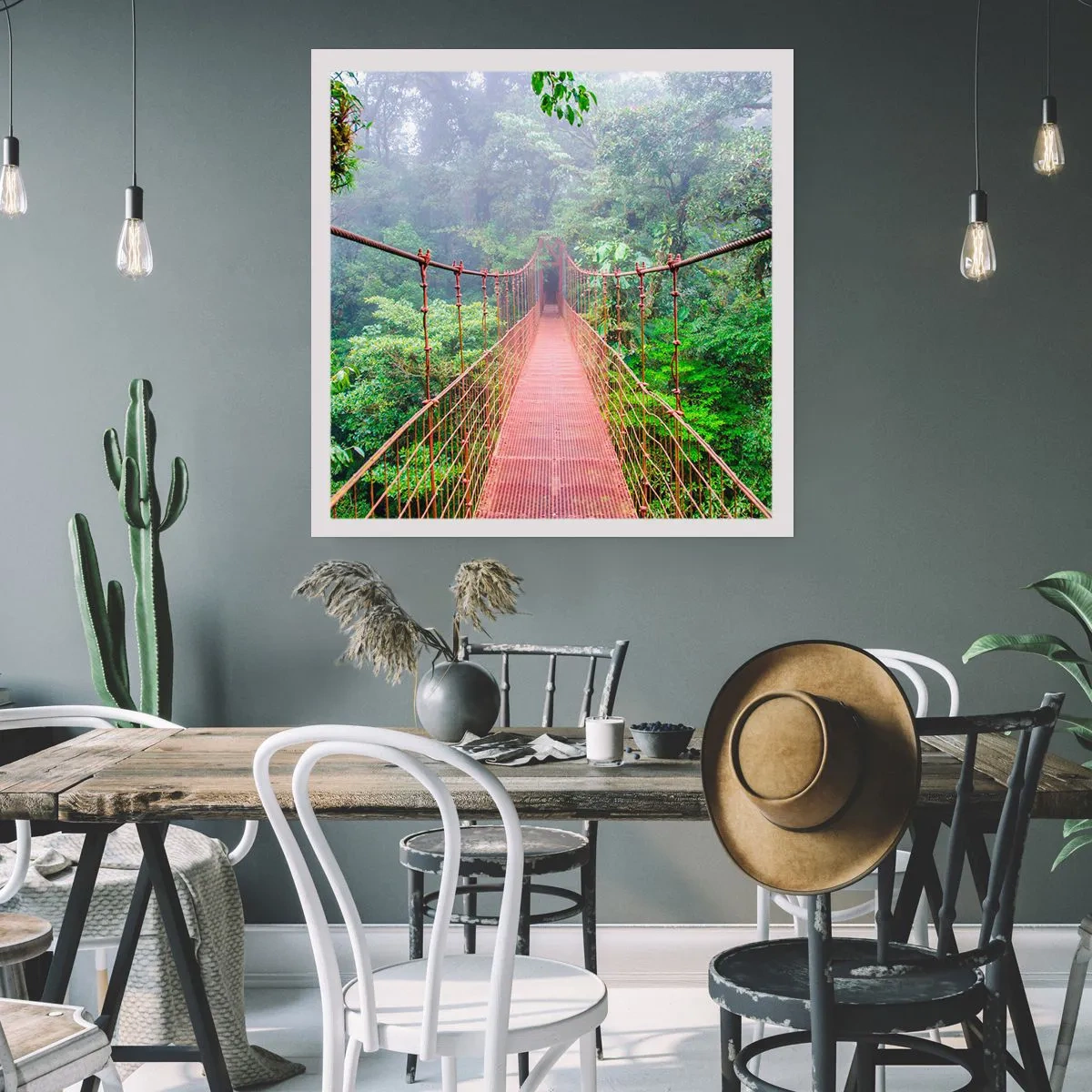 Poster - Suspended above Crowns - 30x30 cm
