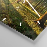 Clock face with lines