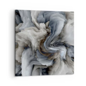 Canvas picture - Stone and Flower - 50x50 cm