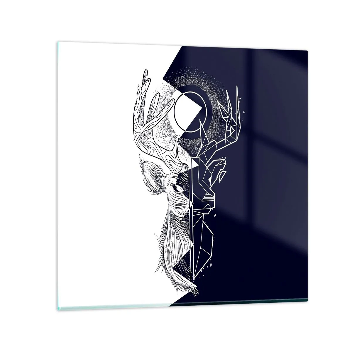 Glass picture - Struggle and Unity of the Opposites - 50x50 cm