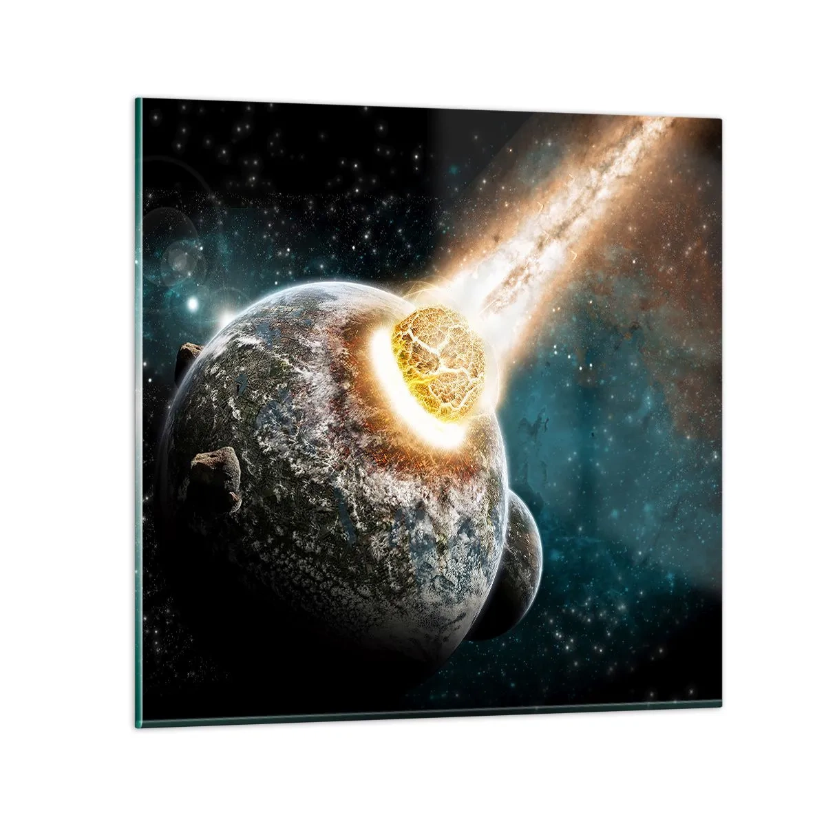 Glass picture - Demise or Birth? - 70x70 cm