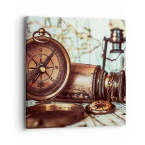 Canvas picture - Pirate Adventure in the Caribbean - 40x40 cm