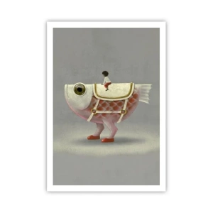 Poster - Fish Jockey - 70x100 cm