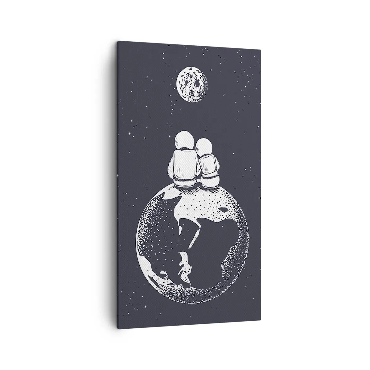 Canvas picture - Cosmic Love Story - 45x80 cm