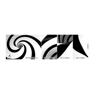 Photo Wallpaper Sample Standard Eco - Let the Whirl Draw You in? - Abstraction, 3D, Vortex - 100x30 cm