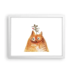 Poster in white frmae - Love Paradoxes - 40x30 cm