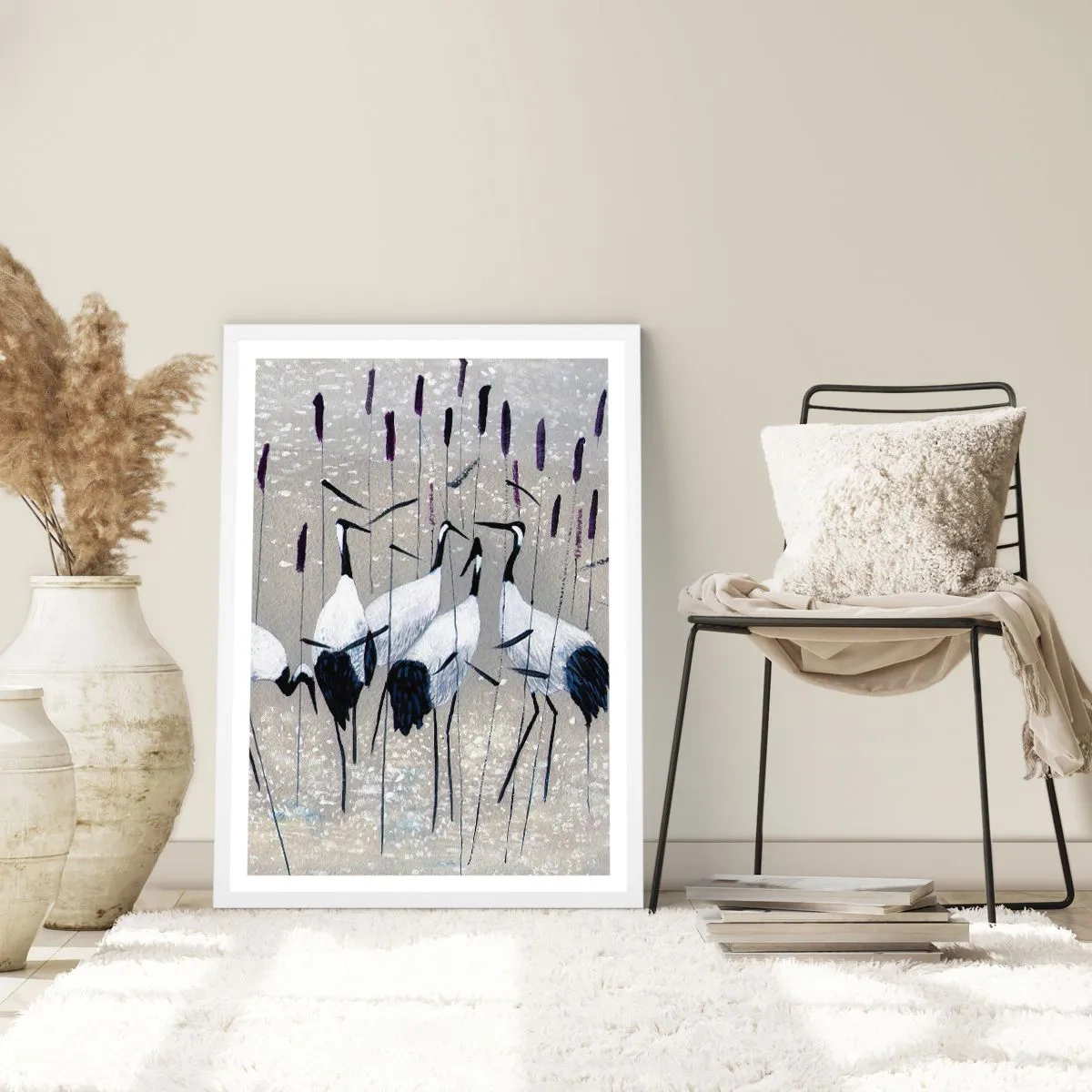 Poster in white frmae - Birds of Feather - 50x70 cm