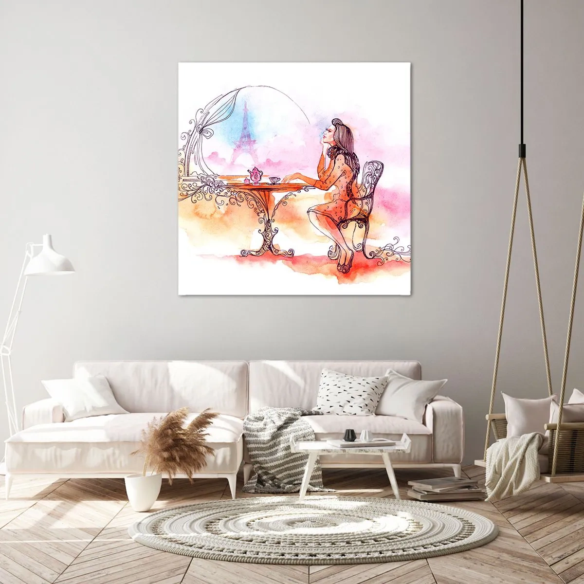 Canvas picture - Parisian Chic - 50x50 cm