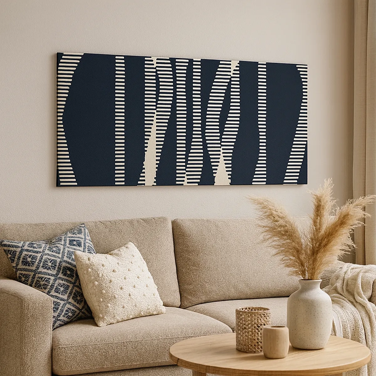 Canvas picture - Attempt at Breaking Darkness - 30x30 cm