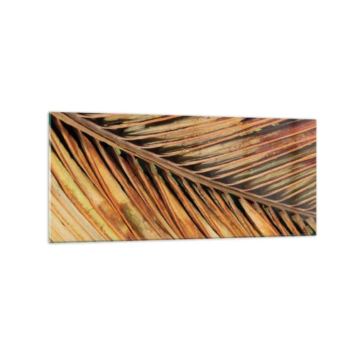 Glass picture - Coconut Gold - 120x50 cm