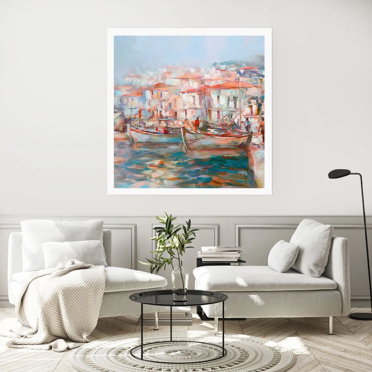 Poster - Holidays in Pastel - 60x60 cm