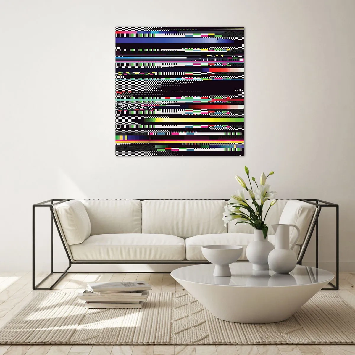 Glass picture - Control Image of Reality - 50x50 cm