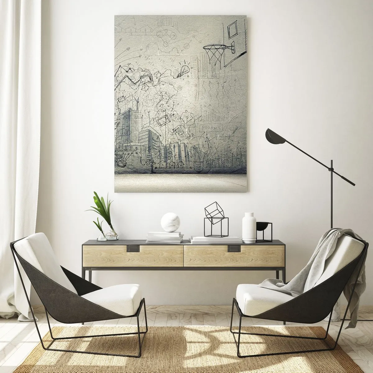 Glass picture - My Wonderful City Life - 50x70 cm