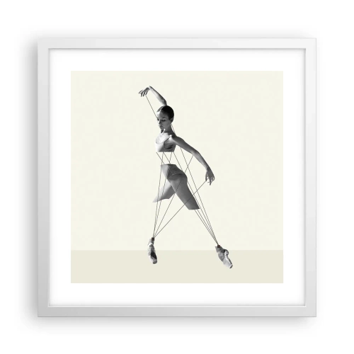 Poster in white frmae - In the Theatre of the World - 40x40 cm