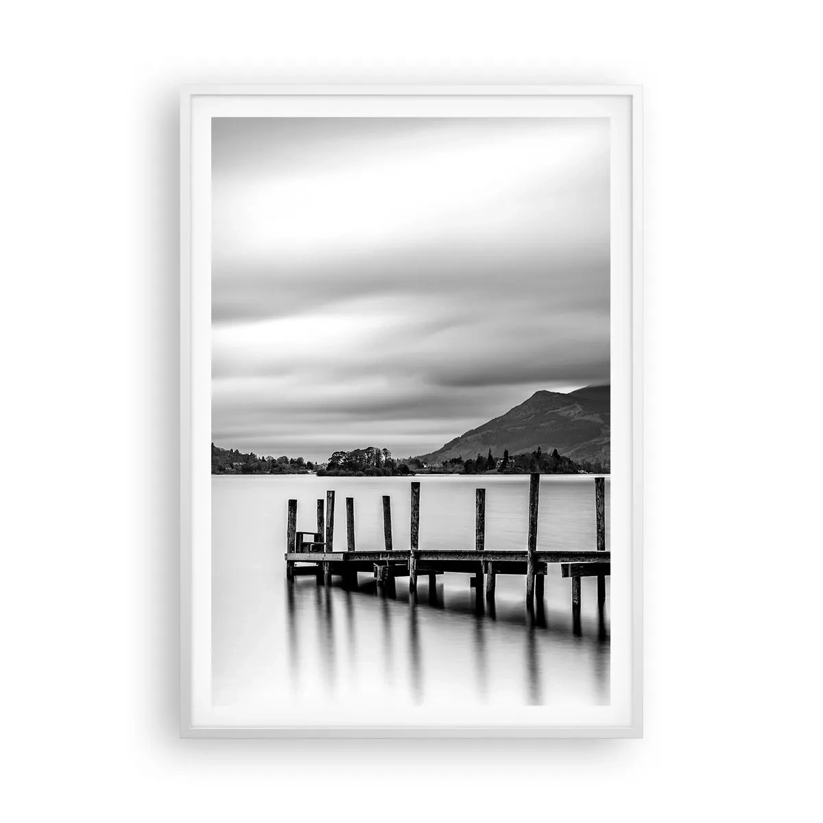 Poster in white frmae - Tranquility and Power - 70x100 cm