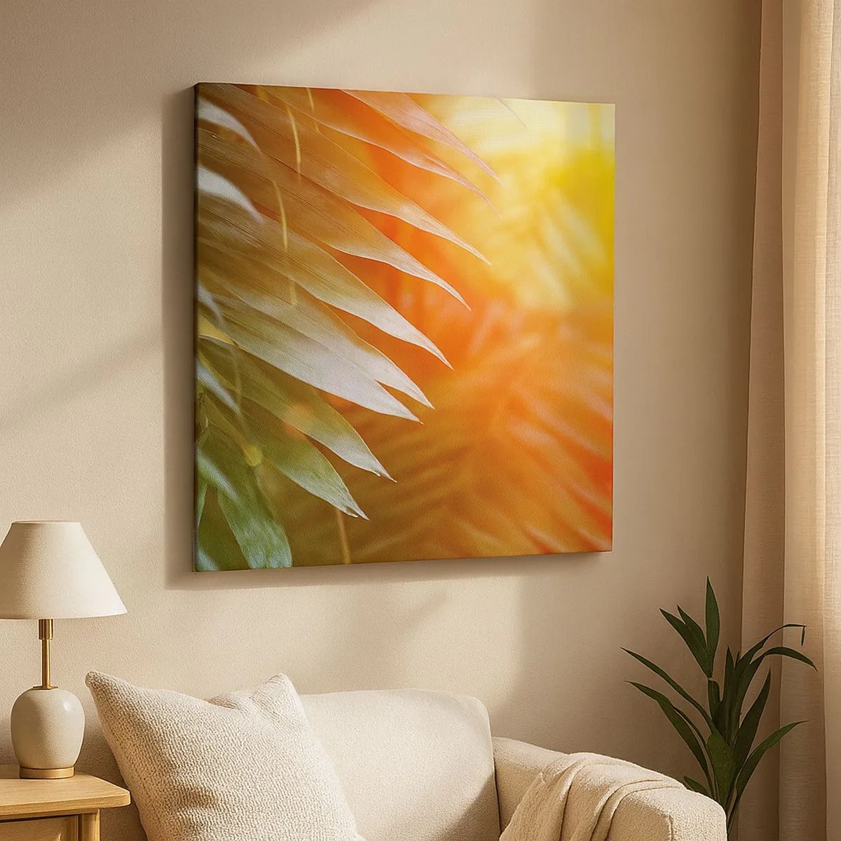 Canvas picture - Morning in the Jungle - 30x30 cm