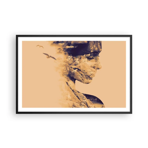 Poster in black frame - Naturally Beautiful - 91x61 cm