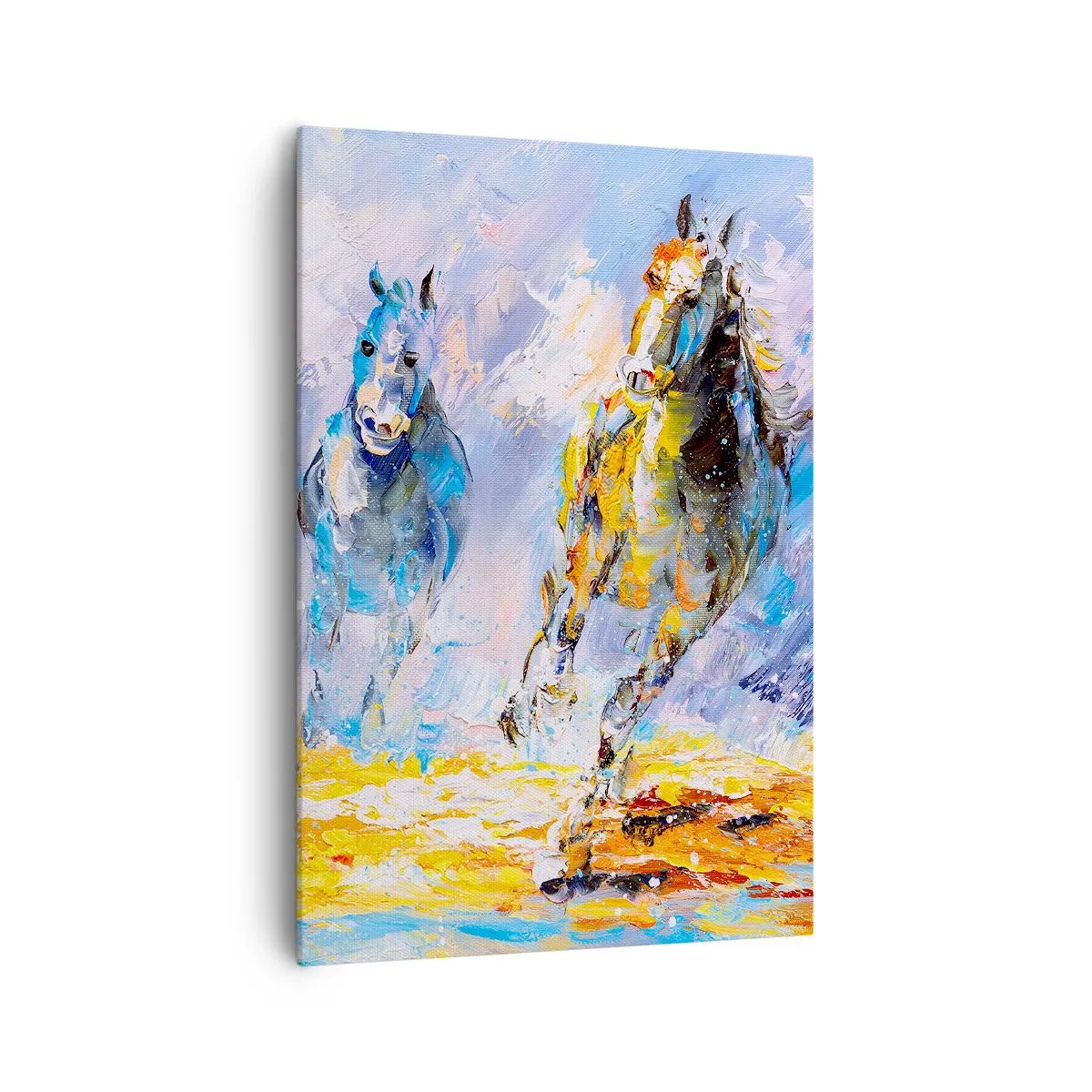 Canvas picture - Galloping through Light - 70x100 cm