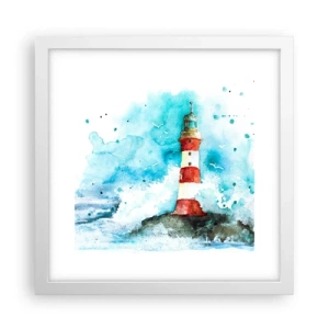 Poster in white frmae - Unity of Elements - 30x30 cm