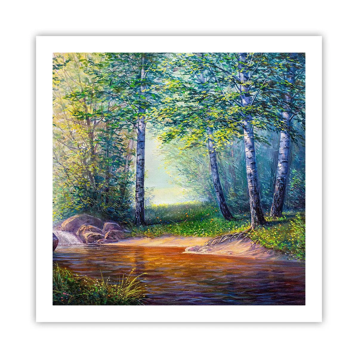 Poster - Idyllic Scenery - 60x60 cm