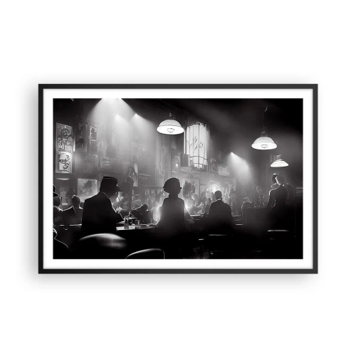 Poster in black frame - In Jazz Ambiance - 91x61 cm