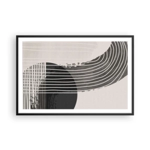 Poster in black frame - There and Back - 91x61 cm