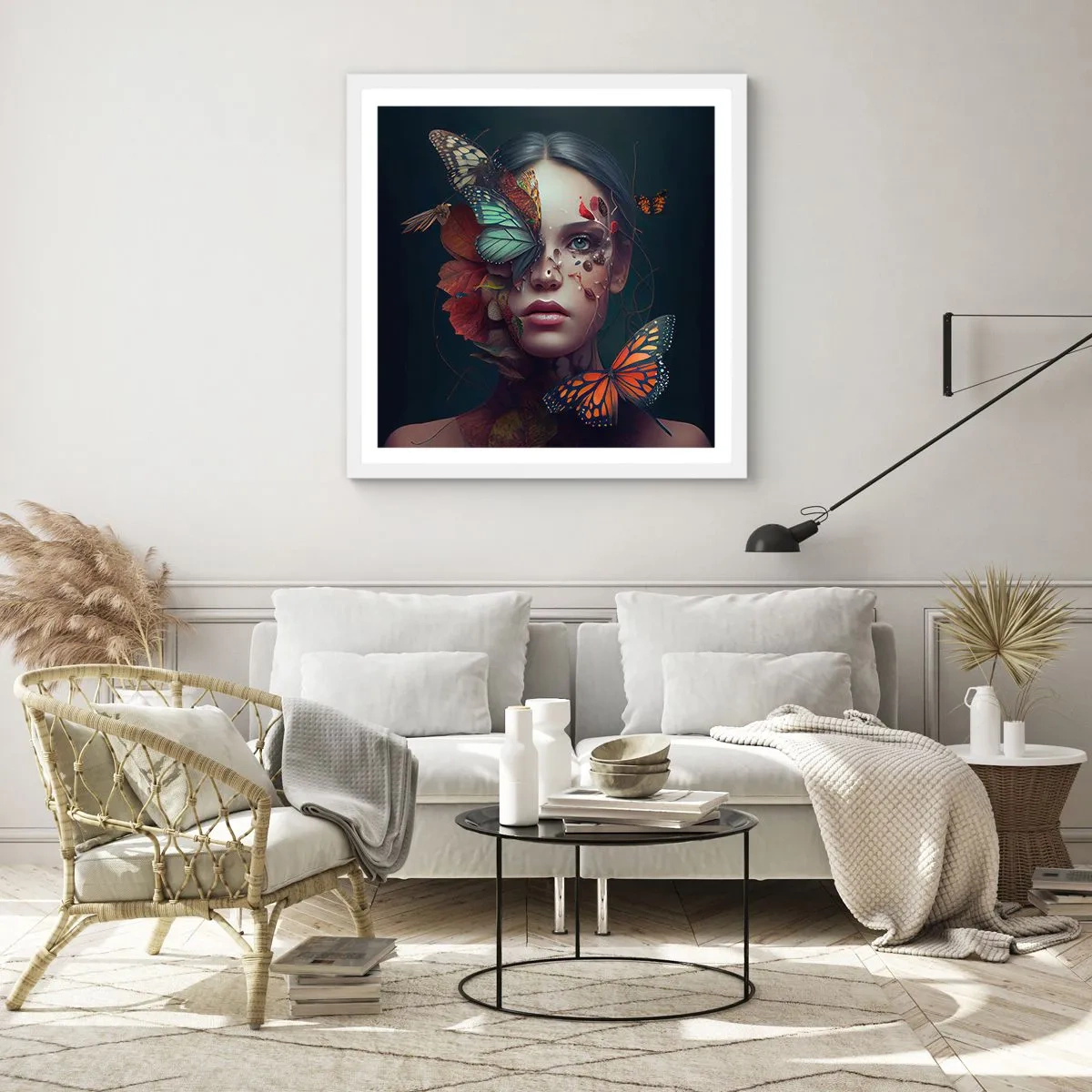 Poster in white frmae - Wonderful Metamorphosis - 50x50 cm