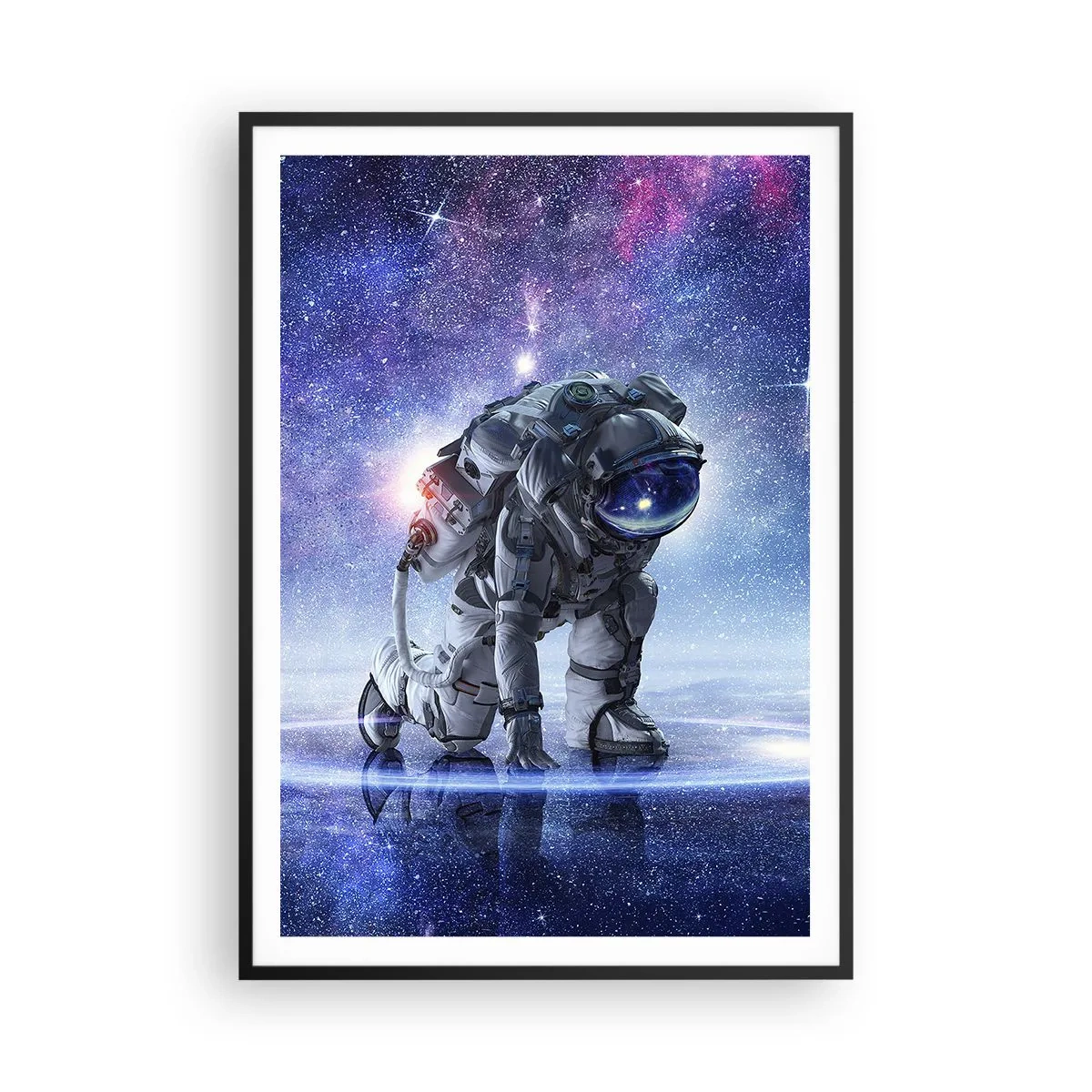 Poster in black frame - Starry Night above Me - 70x100 cm