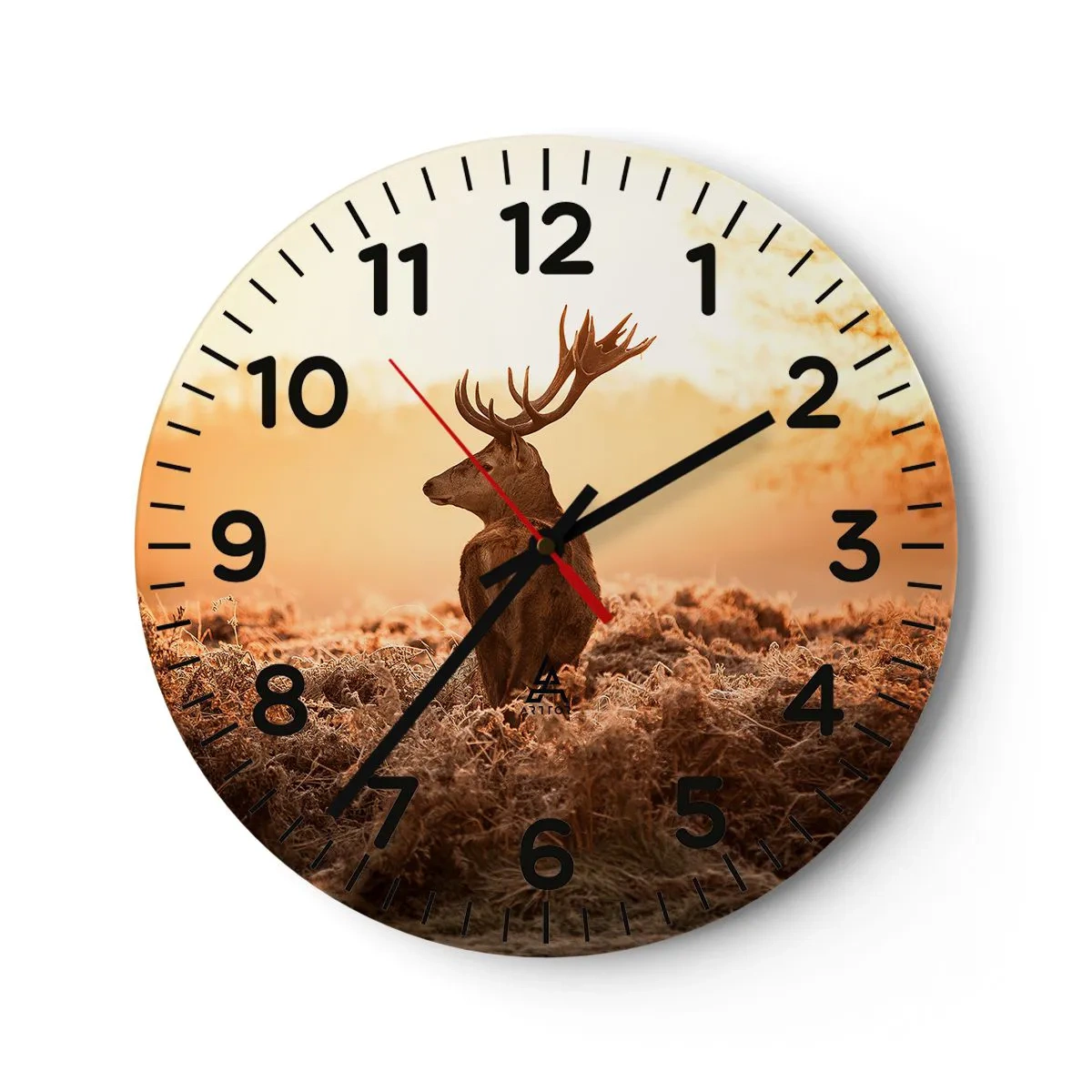 Wall clock - Clock on glass - Master of the Moor - 30x30 cm