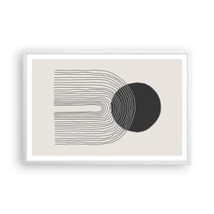 Poster in white frmae - Trembling and Certainty - 91x61 cm