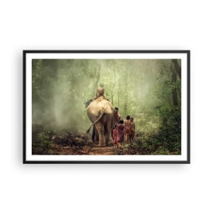 Poster in black frame - New Jungle Book - 91x61 cm